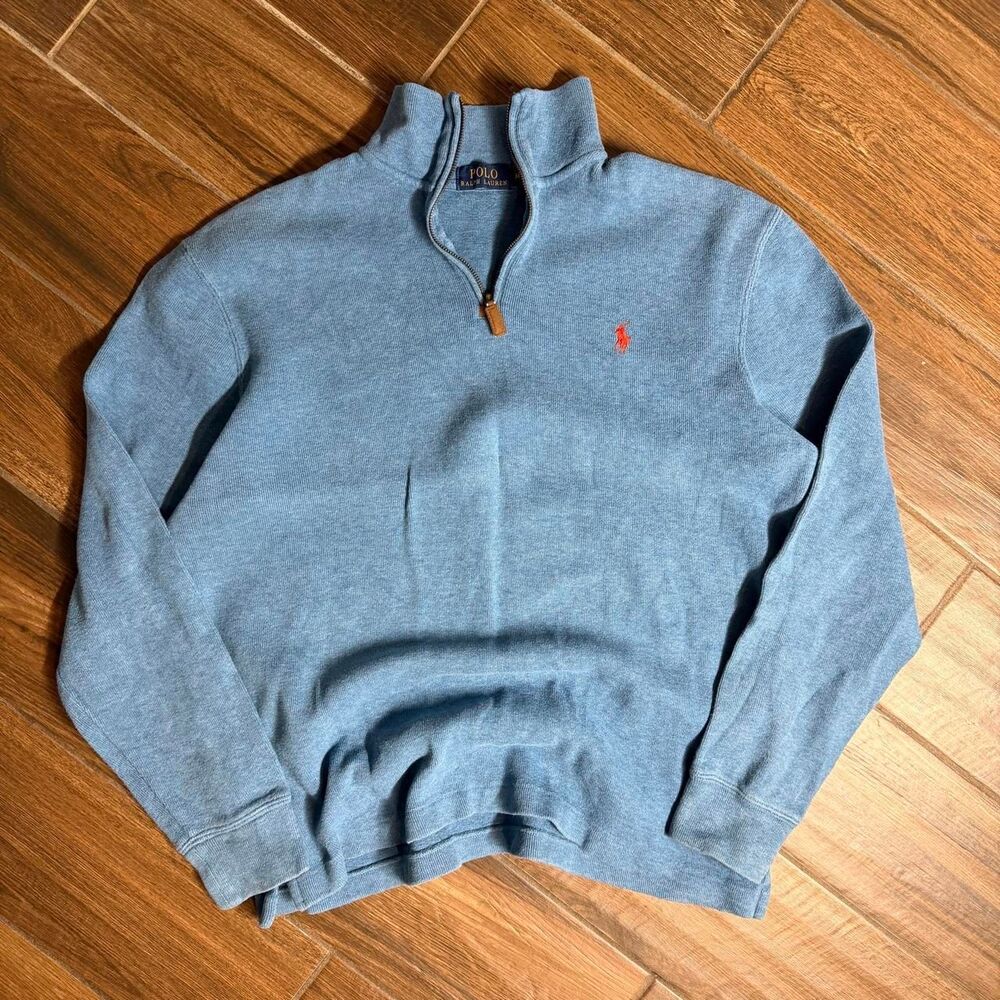 Vintage Y2K Polo Ralph Lauren Quarter Zip Pullover Medium